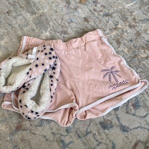 PJ Shorts (I have these in neon orange too) and slippers